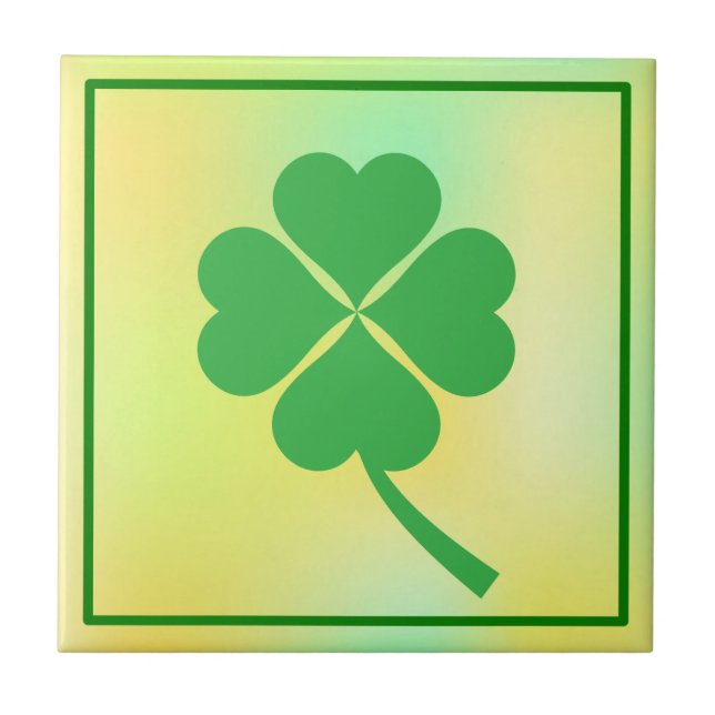 Fyrklöver St. Patrick's Day Design-87906 Kakelplatta (Framsidan)