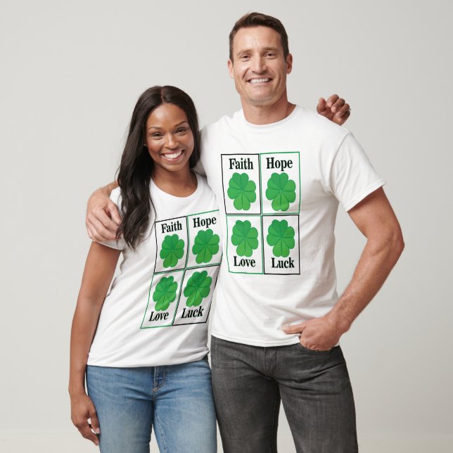 Fyrklöver St patricks day Fyrklöver T Shirt (Unisex)