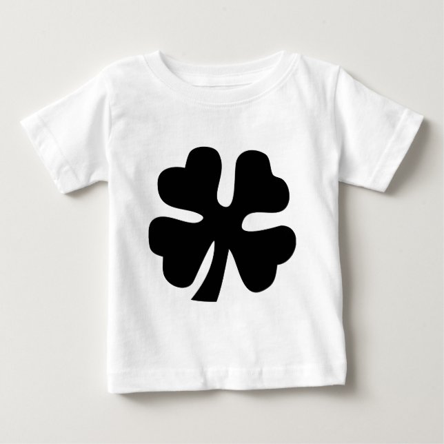 Fyrklöver - svart t shirt (Framsida)