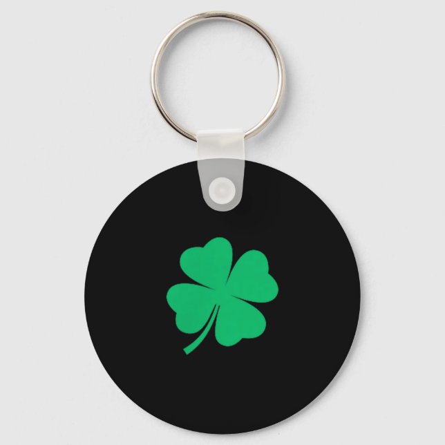 Fyrklöverficka irländsk shamrock stpatricks nyckelring (Framsida)