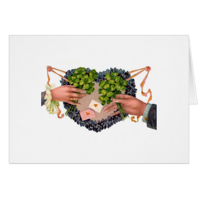 Fyrklövert Hälsningskort (Framsidan Horizontal)