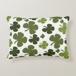 Fyrklövert mönster prydnadskudde