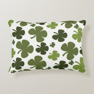 Fyrklövert mönster prydnadskudde