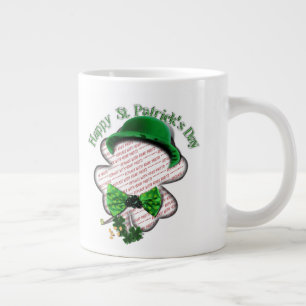 Fyrklövert St patrick's day-foto Jumbo Mugg