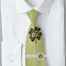 Fyrklövra centermonogram | Neck Tie