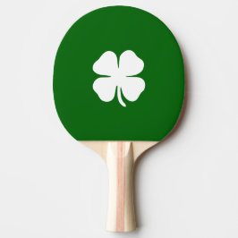 Fyrklövra Grönt White Rand Lucky Irish Pingisracket