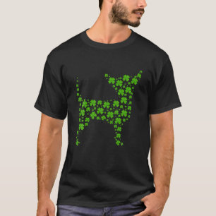 Fyrklövra Hund älskare, Chihuahua Puppy St Pat T Shirt
