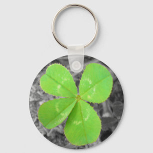 Fyrklövra Keychain - svart & vit & färg Nyckelring