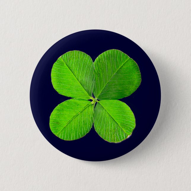 Fyrklövra MUSEUM Zazzle-gåvor Knapp (Framsida)