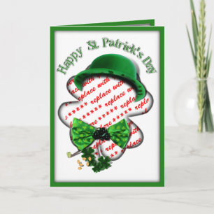 Fyrklövra Ram St patrick's day Kort