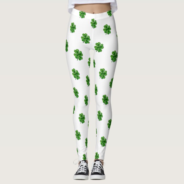 Fyrklövra saint patrick leggings (Framsida)