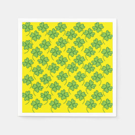 Fyrklövra shamrocks Irish Party-gåvor Pappersservett