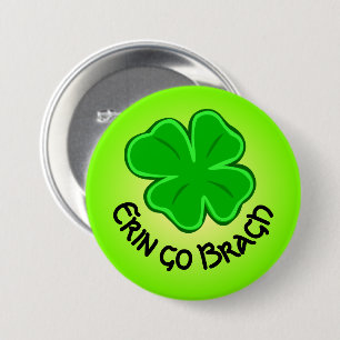 Fyrklövrare Lucky Shamrock Erin Go Bragh Knapp