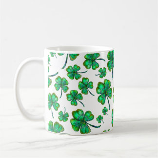 fyrklövrare mönster kaffemugg