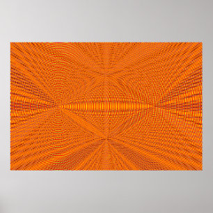 Fyrpatafysik Överlappande spiraler i CMYK Poster