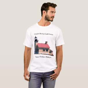 Fyrskåp av koppar Harbour-ljus Shirt T