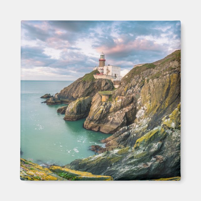 Fyrskåp | Baily Lighthouse Dublin, Irland Magnet (Framsidan)