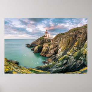 Fyrskåp Baily Lighthouse Dublin, Irland Poster