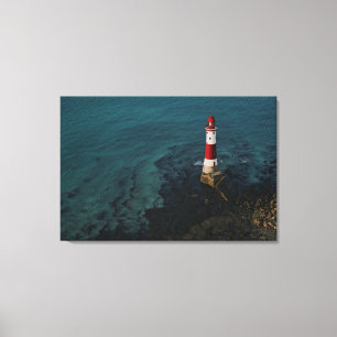 Fyrskåp Beachy Head Lighthouse England Canvastryck
