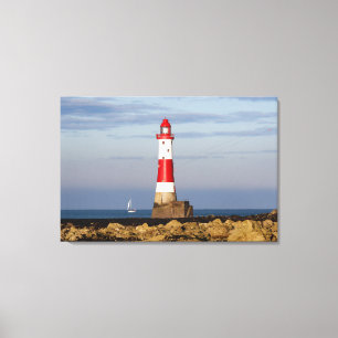 Fyrskåp Beachy Head Lighthouse England Canvastryck