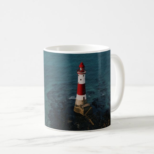 Fyrskåp | Beachy Head Lighthouse England Kaffemugg (Framsida höger)