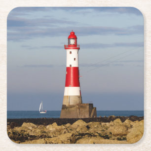 Fyrskåp   Beachy Head Lighthouse England Underlägg Papper Kvadrat