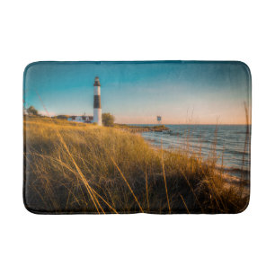 Fyrskåp   Big Sable Lighthouse Ludington, MI Badrumsmatta