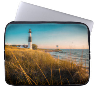 Fyrskåp   Big Sable Lighthouse Ludington, MI Laptop Fodral