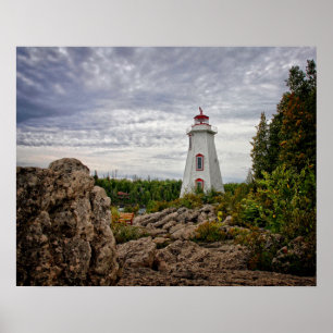 Fyrskåp Big Tub Harbour Tobermory Ontario Poster