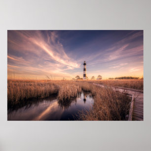 Fyrskåp   Bodie Island Outerbanks NC Poster