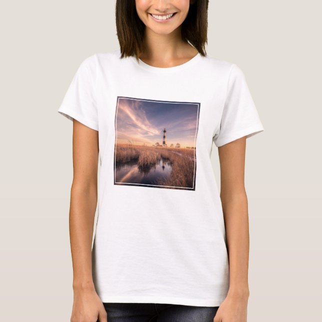 Fyrskåp | Bodie Island Outerbanks NC T Shirt (Framsida)
