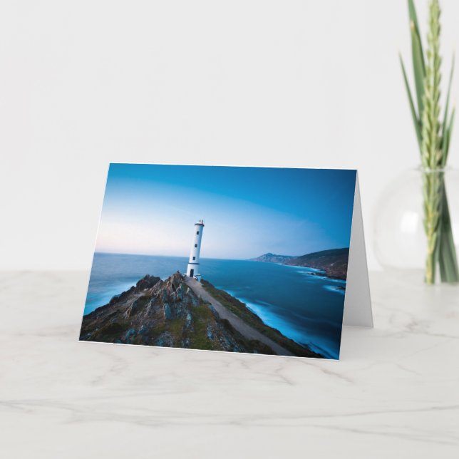 Fyrskåp | Cabo Home Lighthouse Cangas Spanien Kort (Framsida)