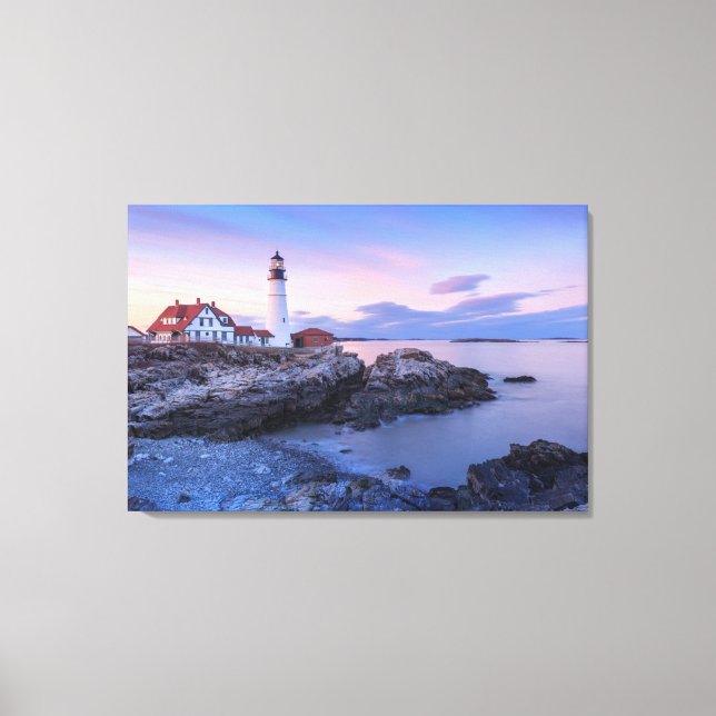 Fyrskåp | Cape Elizabeth, Maine Canvastryck (Framsida)