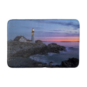 Fyrskåp Cape Elizabeth Maine Lighthouse Badrumsmatta