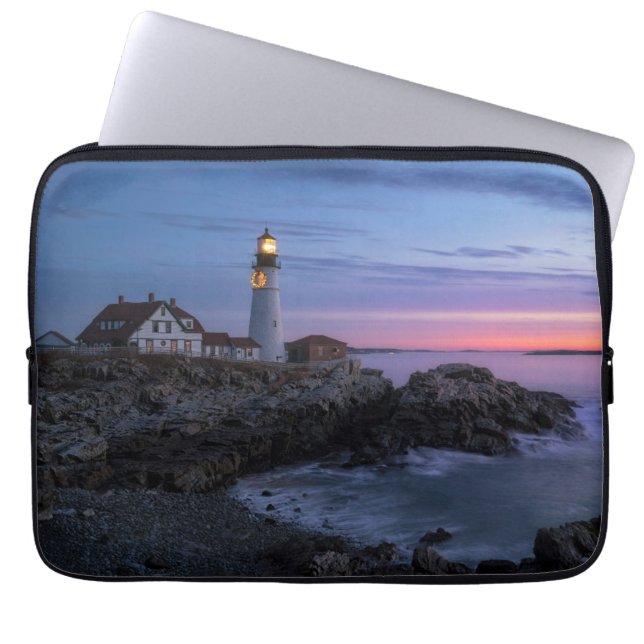 Fyrskåp | Cape Elizabeth Maine Lighthouse Laptop Fodral (Framsidan)