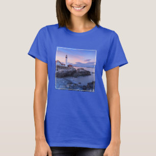 Fyrskåp Cape Elizabeth, Maine T Shirt
