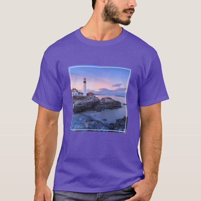 Fyrskåp | Cape Elizabeth, Maine T Shirt (Framsida)