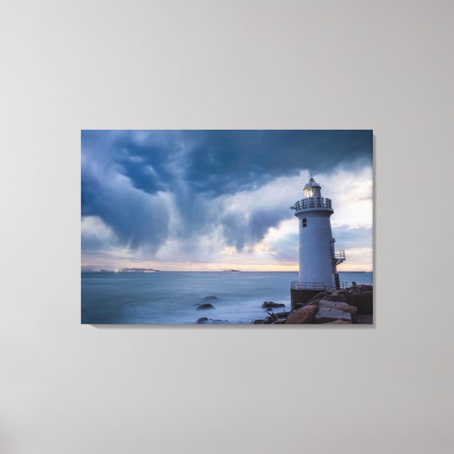 Fyrskåp | Cape Irago Lighthouse Canvastryck (Framsida)