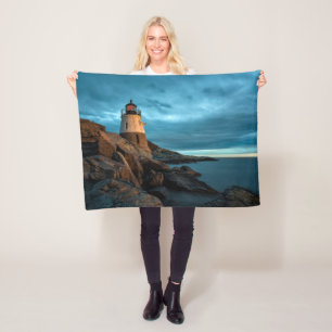 Fyrskåp Castle Backe Lighthouse Fleecefilt