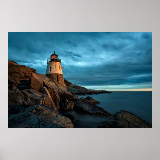 Fyrskåp | Castle Backe Lighthouse Poster (Framsidan)