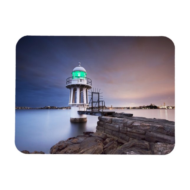 Fyrskåp | Cremorne Point Lighthouse Australien Magnet (Horisontell)