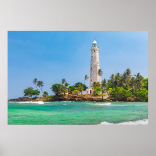 Fyrskåp Dewundara Sri Lanka Poster