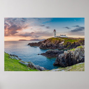 Fyrskåp Fanad Head Lighthouse Ireland Poster