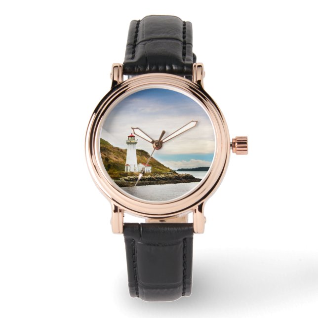 Fyrskåp | Georges Island Lighthouse Armbandsur (Framsida)