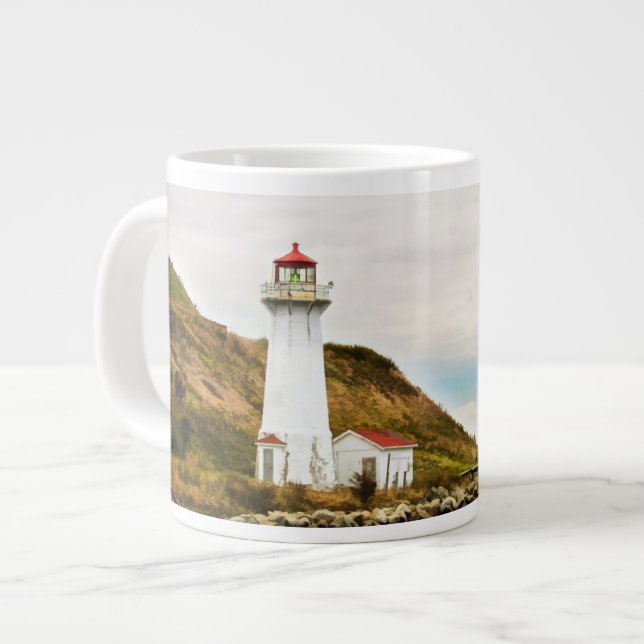 Fyrskåp | Georges Island Lighthouse Jumbo Mugg (Framsida vänster)