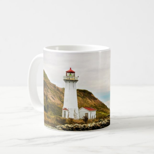 Fyrskåp | Georges Island Lighthouse Kaffemugg (Framsida vänster)