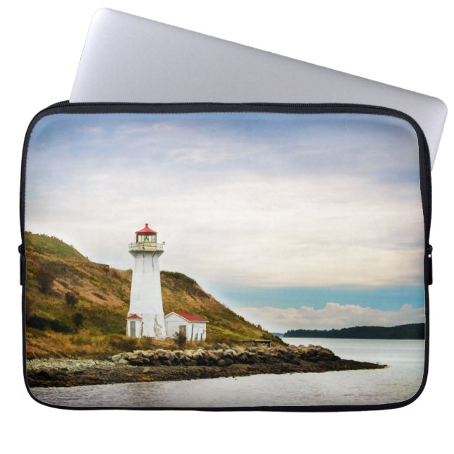 Fyrskåp | Georges Island Lighthouse Laptop Fodral (Framsidan)