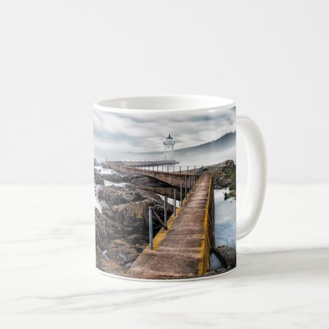 Fyrskåp | Grand Marais Lighthouse Minnesota Kaffemugg (Framsida höger)
