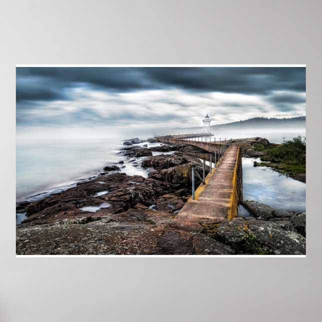Fyrskåp | Grand Marais Lighthouse Minnesota Poster (Framsidan)
