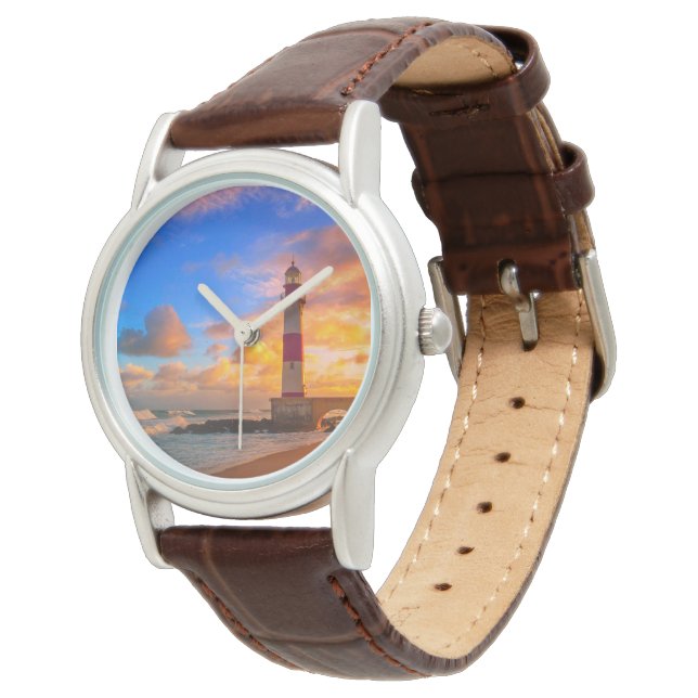 Fyrskåp | Itapuã Brasilien Lighthouse Armbandsur (Vinklad)